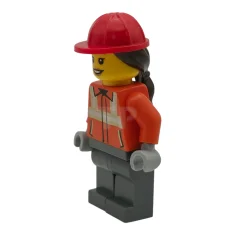 LEGO Travailleur de la construction - Femme, veste de sécurité orange…