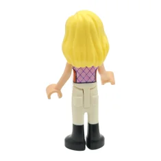 LEGO Friends Matilde - Knallrosa ärmellose Jacke, weiße Hose, schwarze Stiefel