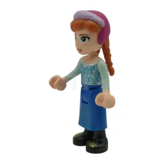 LEGO Anna - Blauer Rock, schwarze Stiefel und schwarzes Oberteil, leichte…