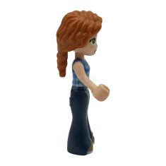 LEGO Friends Otoño - Chaleco de franela azul anudado, Pantalón azul…