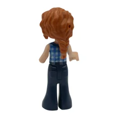 LEGO Friends Otoño - Chaleco de franela azul anudado, Pantalón azul…