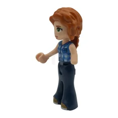 LEGO Friends Otoño - Chaleco de franela azul anudado, Pantalón azul…