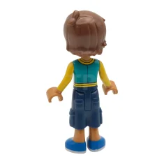 LEGO Friends Leo - Chaqueta turquesa oscuro y amarillo, pantalón azul…