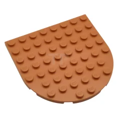 LEGO Plate, Round 8 x 8 Rounded End