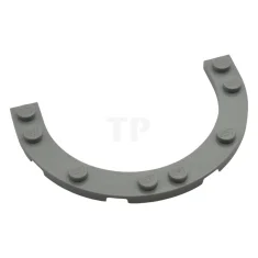 LEGO Plate, Round 5 x 8 Rounded End with 4 x…