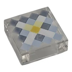 LEGO Tile 1 x 1 with Pixelated Bright Light Blue, Sand…