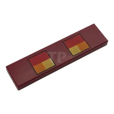 LEGO Tile 1 x 4 with Red, Orange and Yellow Squares…