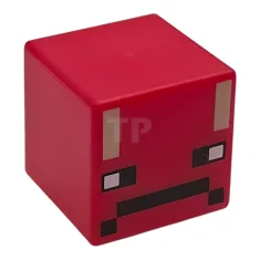 LEGO Minifigure, Head, Modified Cube with Pixelated Black and White Eyes…