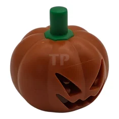LEGO Minifig, Headgear Head Cover, Pumpkin Jack O'Lantern with Green Stem…