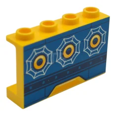 LEGO Panel de 1 x 4 x 2 con soportes laterales:…