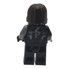 LEGO Winter Soldier - Dark Brown Hair, Black and Light Nougat…