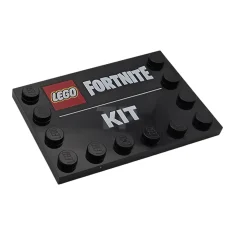 LEGO Tile, Modified 4 x 6 with Studs on Edges with…