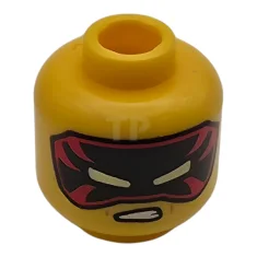 LEGO Minifigura, cabeza con cejas de doble cara de color marrón…