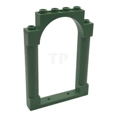 LEGO Rahmen 1 x 6 x 7 Abgerundet mit Säulen