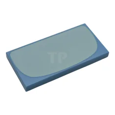 LEGO Tile 2 x 4 with Curved Panel Pattern (Stomach)