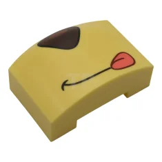 LEGO Tile 3 x 4 x 1 1/3 Triple Curved with…