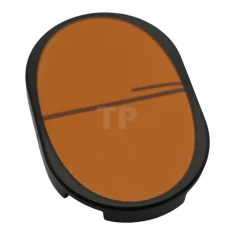 LEGO Tile 2 x 3 Oval with Closed Eye Pattern