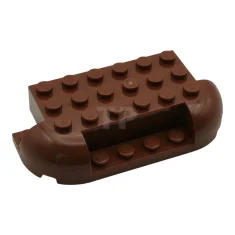 LEGO Brick 4 x 8 x 1 1/3 Curved Corners with…