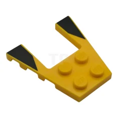 LEGO Muster mit 4 × 4-Platten und Keilen mit Aussparung sowie…