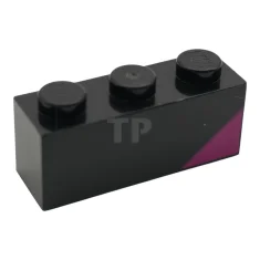 LEGO Mattone 1 x 3 con motivo a triangoli - Lato…