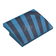 LEGO Slope 3 x 4 x 2/3 Curved with Diagonal Stripes…