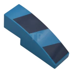 LEGO Slope 3 x 1 Curved with Diagonal Stripes Pattern