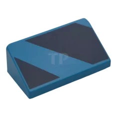 LEGO Slope 30 1 x 2 x 2/3 with Dark Blue…