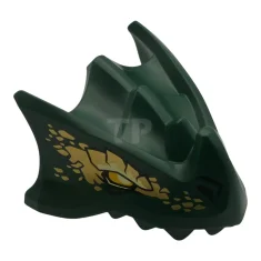 LEGO Dragon Head (Ninjago) with Stepped Top, Horn and Pin Hole…