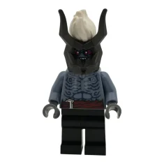 LEGO Oni-Krieger – sandblauer Oberkörper, schwarze Beine