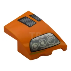 LEGO Wedge 3 x 2 Right No Studs with Black and…