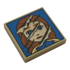 LEGO Tile 2 x 2 with Portrait of Beast / Prince…