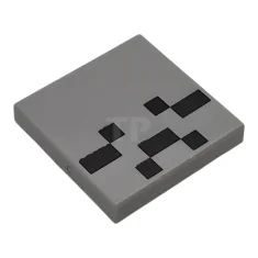 LEGO Tile, Modified 2 x 2 Inverted with Black Squares and…