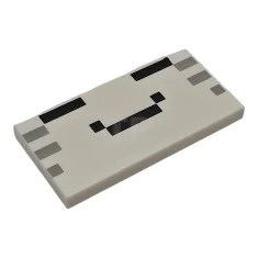 LEGO Tile 2 x 4 with Black and Light Bluish Gray…