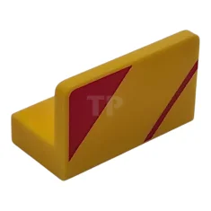 LEGO Panel 1 x 2 x 1 with Red Stripe and…