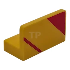 LEGO Panel 1 x 2 x 1 with Red Stripe and…