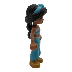 LEGO Jasmine - Top con brillitos y ribete dorado, boca abierta,…
