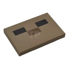 LEGO Fliese 2 x 3 mit Muster aus schwarzen und mittelbraunen…
