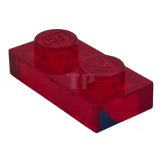LEGO Plate 1 x 2 with Blue Curved Stripe Pattern Model…