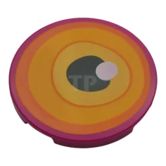 LEGO Carreau rond 3 x 3 avec motif d'yeux