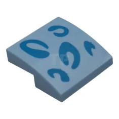 LEGO Pente 2 x 2 x 2/3, courbée, avec un motif…