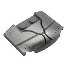 LEGO Wedge 3 x 4 x 2/3 Triple Curved with Silver…