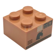 LEGO Brick 2 x 2 with Cardboard Packing Box, Dark Green…