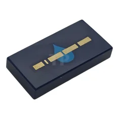 LEGO Tile 1 x 2 with Gold Stripe, Dark Azure Droplet…