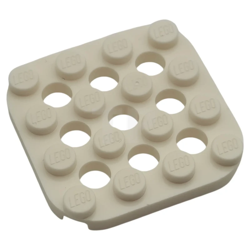 LEGO&reg; 6575513 - 7864 - Plate, Round 4 x 4 with Rounded Corners and 9 Holes