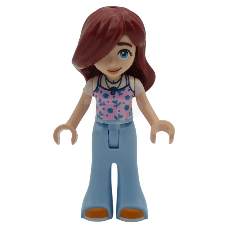 LEGO&reg; frnd0867 Friends Paisley - Bright Pink Tank Top, Bright Light Blue Trousers Bell-Bottoms, Orange Shoes