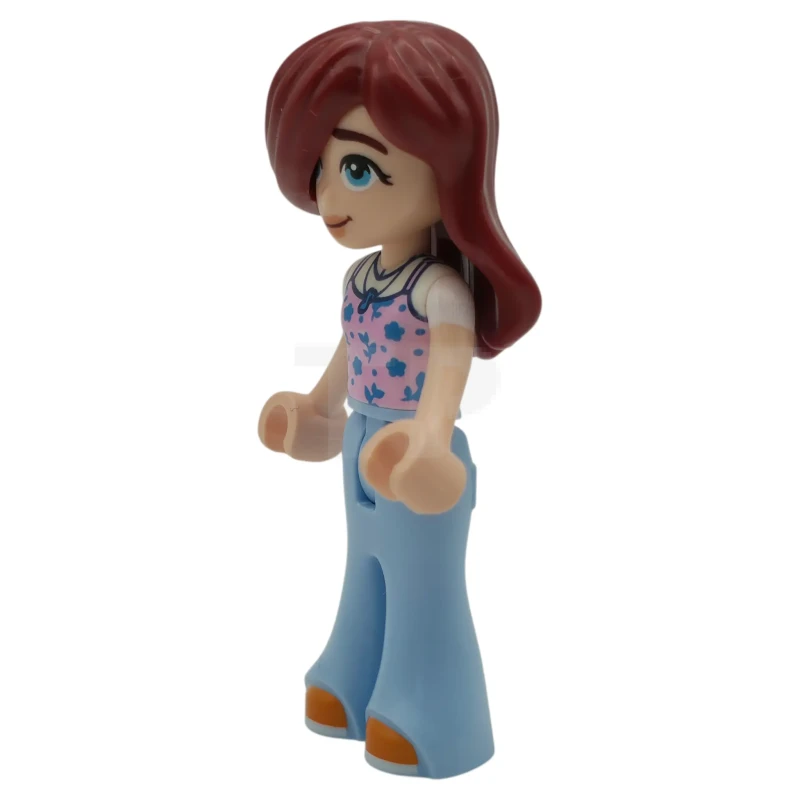 LEGO&reg; frnd0867 Friends Paisley - Bright Pink Tank Top, Bright Light Blue Trousers Bell-Bottoms, Orange Shoes