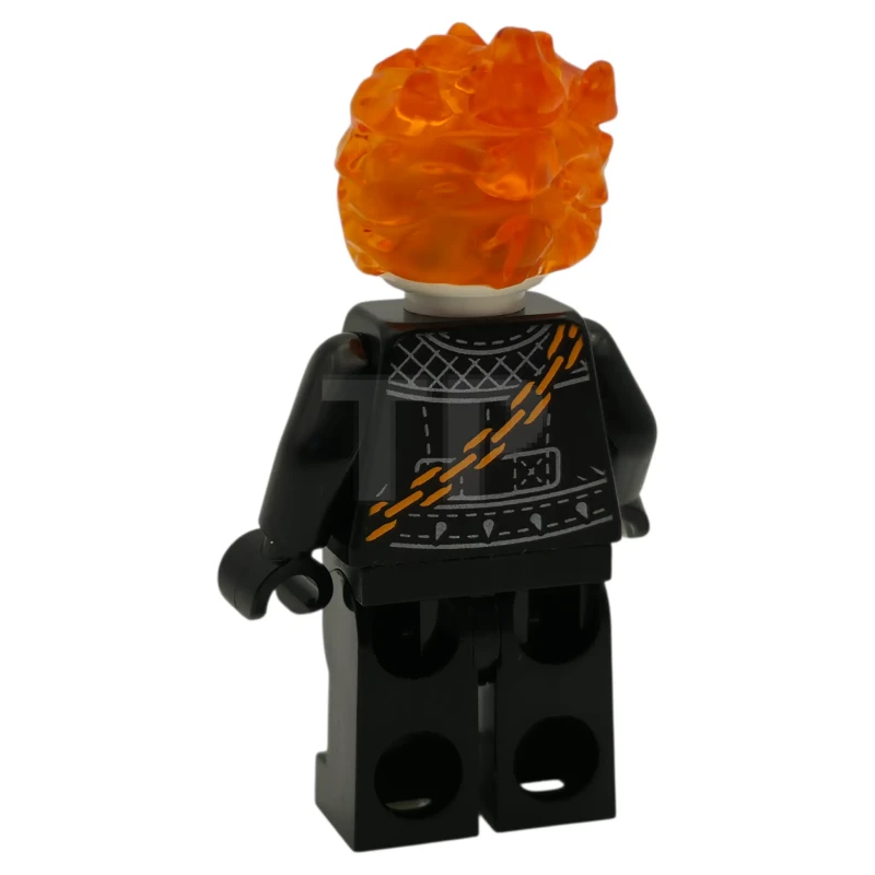 LEGO&reg; sh1095 Ghost Rider, Johnathon 'Johnny' Blaze - White Head, Flaming Chain
