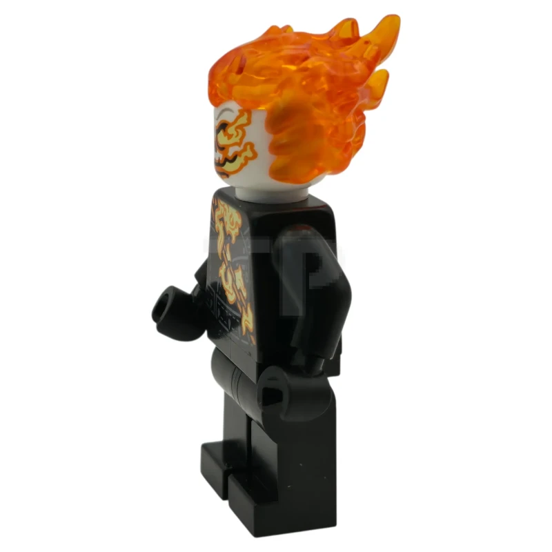 LEGO&reg; sh1095 Ghost Rider, Johnathon 'Johnny' Blaze - White Head, Flaming Chain