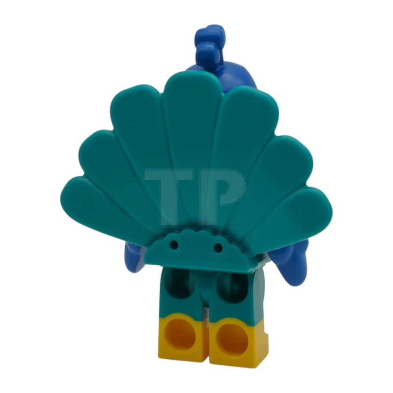 LEGO&reg; col461 Peacock Costume Fan, Series 28 (Minifigure Only without Stand and Accessories)