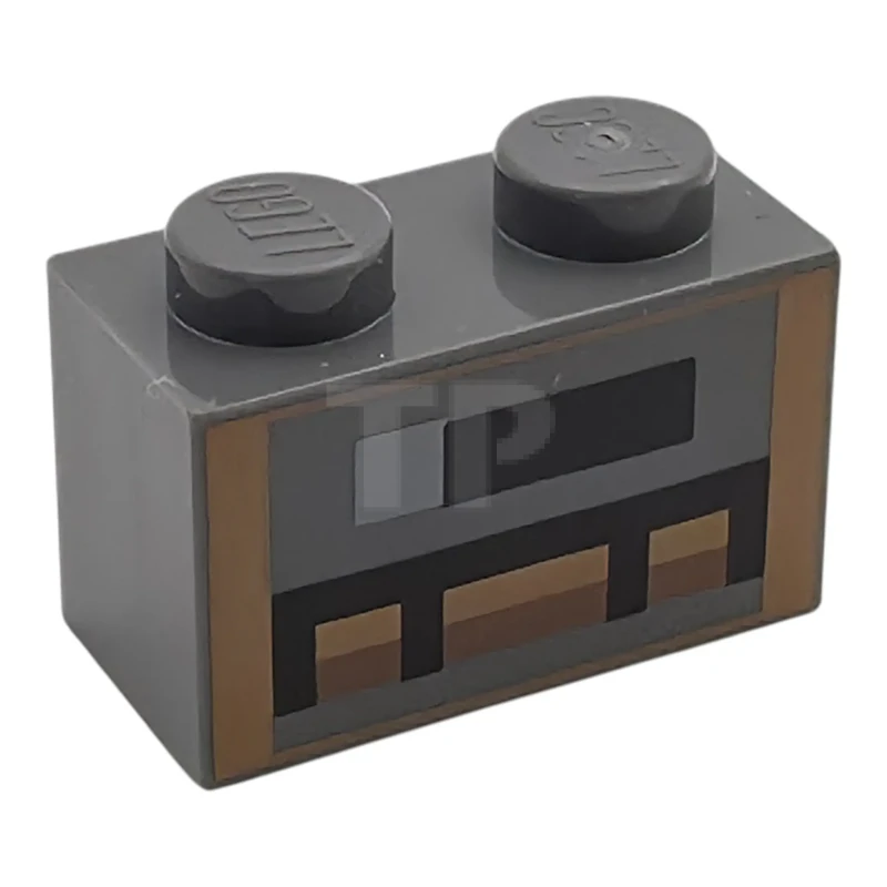 LEGO&reg;  - 3004pb372 - Stein 1 x 2 mit Minecraft Pixelated Smoker Unlit-Muster